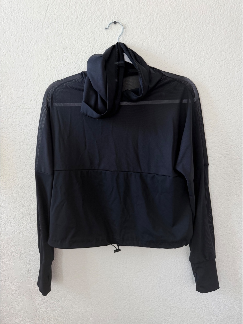 Buffbunny Collection Black Mesh Hoodie Small athletic wear grunge